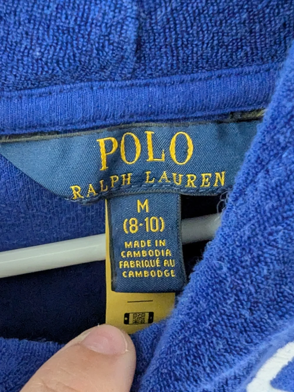 Polo Ralph Lauren |‎ Logo Terry Cropped Hoodie